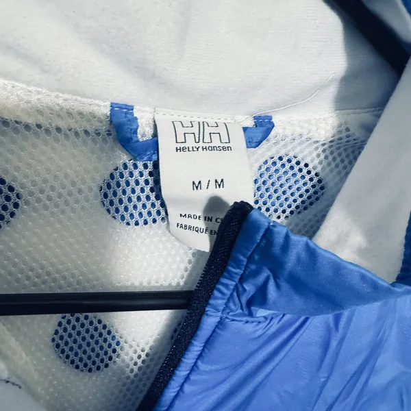 Helly Hansen Windbreaker Jacket H2 Flow‎ womens M Blue mesh lined lightweight - Image 2