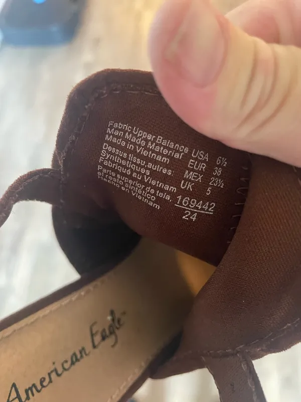 American eagle brown suede heels - Image 5