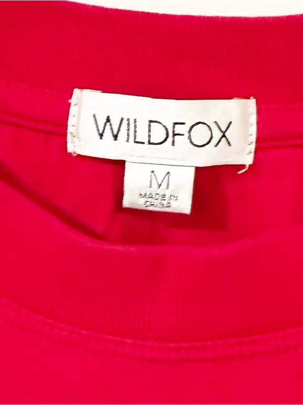 Wildfox "Très Bien" Red‎ Graphic Tee Crewneck Shortsleeve Size Medium - Image 3