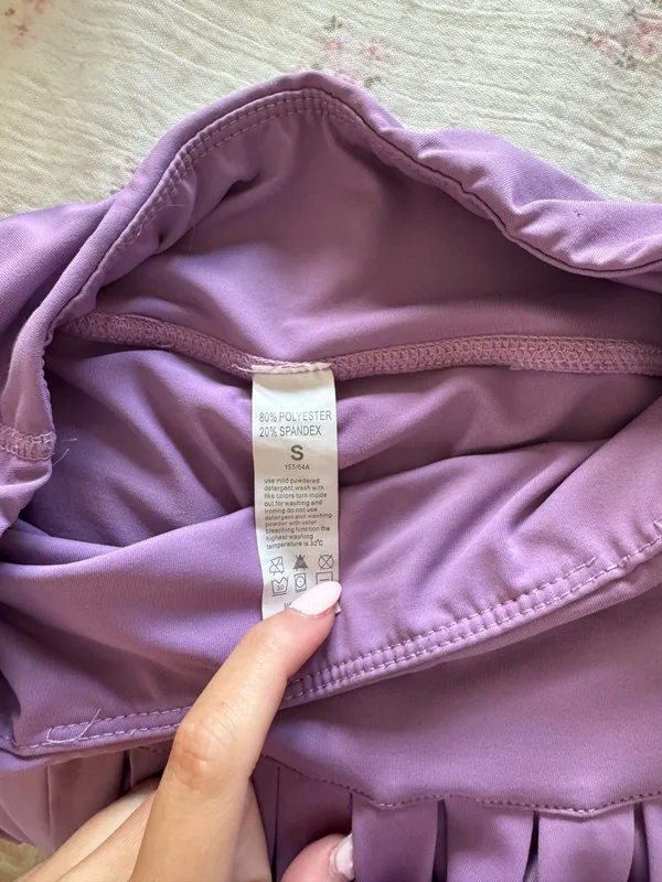 Purple Tennis Skirt Pleated - Image 4