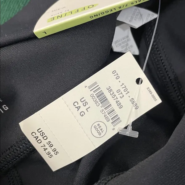 Aerie Black Goals High-Rise 7/8 Leggings with Side Detailing - Image 7