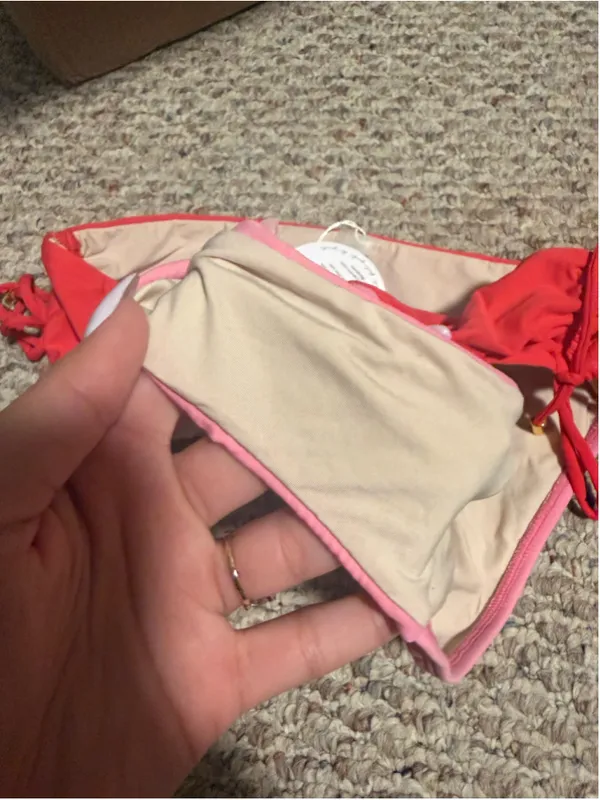NWT Pilyq PQ Aura Shirred High Waisted Colorblock Bikini Bottoms- Size Medium - Image 6