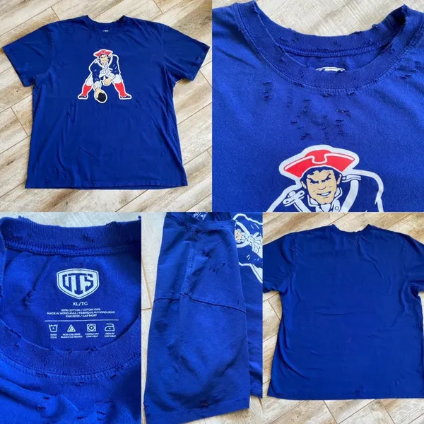 New England Patriots NFL Destroyed Tee - Image 4