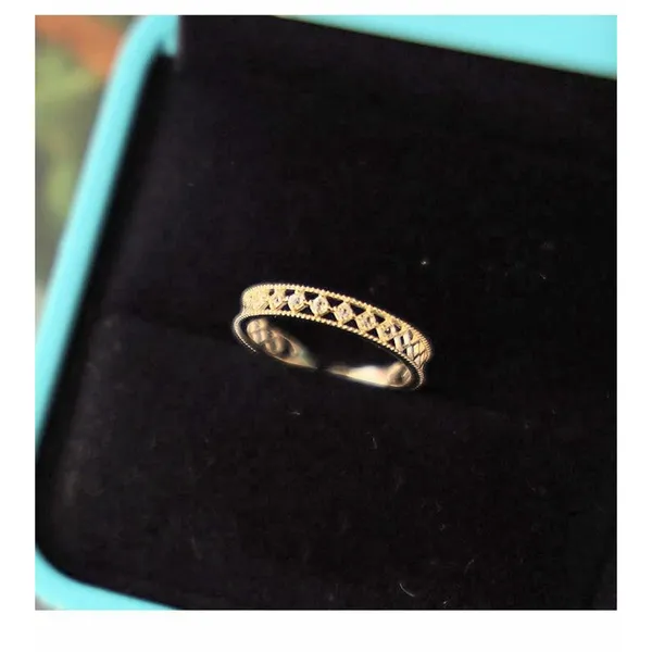 14k Gold Plated S925‎ Hollow Simulated Diamond Ring, Adjustable - Image 8