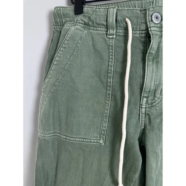 American‎ Eagle Women Olive Green Utility Jogger Pants Size 6 Regular Drawstring - Image 3