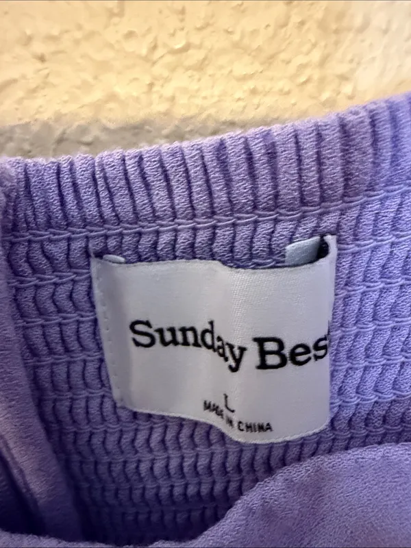 Aritzia Sunday Best Jackson‎ Mini Dress Lavish Lavender Purple Size Large - Image 4