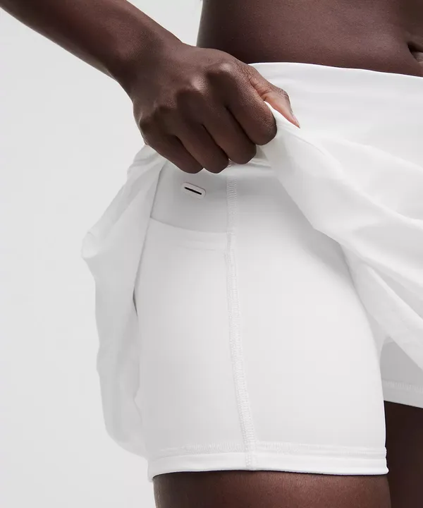 Lululemon Pace Rival Mid-Rise Skirt Long Size 4 white - Image 5