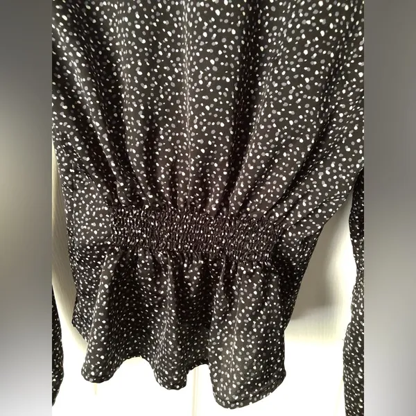 Abercrombie fitted blouse polka dots size small Y2K - Image 6