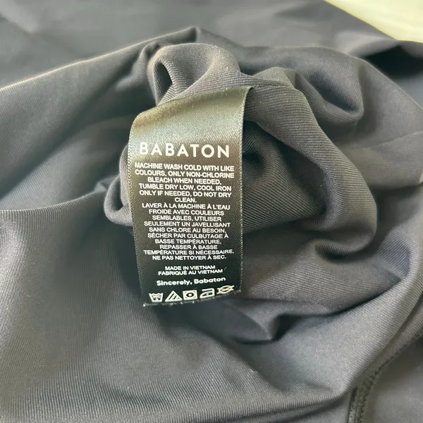 Babaton Aritzia Contour Longsleeve Black Bodysuit Square Neck Classy Size Small - Image 7