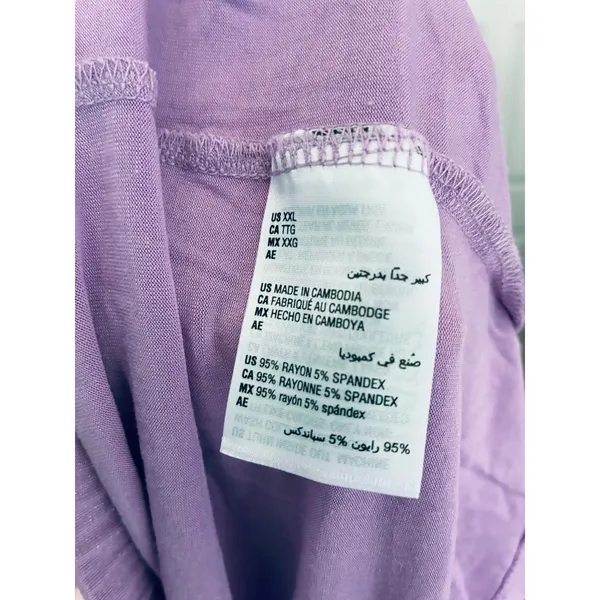 INC International Concepts Pajama Set Shorts Purple 2XL NWT - Image 9