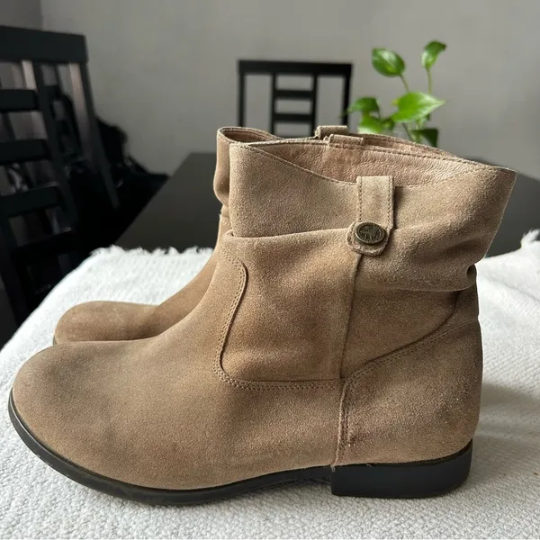 Birkenstock Tan Suede Boots - Image 2