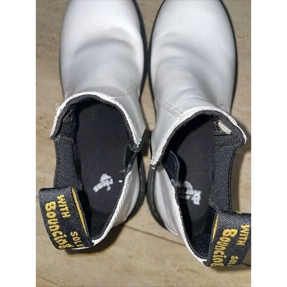 Dr. Martens Air Wair 2976 Quad Chelsea Boots‎ White Size 6W - Image 5