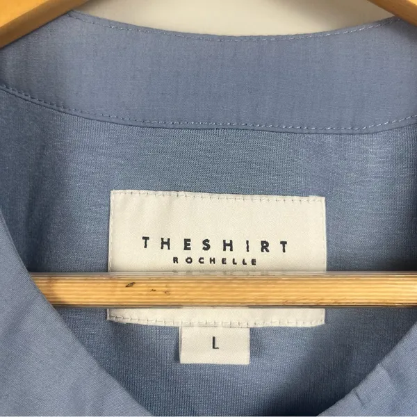 The shirt by Rochelle Behrens THE SLEEVELESS BRETT SHIRT in slate blue large - Image 3