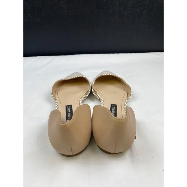 Nine West Women's Starship Leather Tan Point Toe Flats/Shoes Size 7.5 SKU 4044 - Image 5