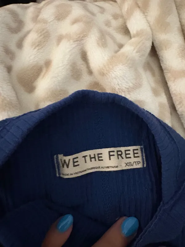 Blue Free People Tank Top - Image 3