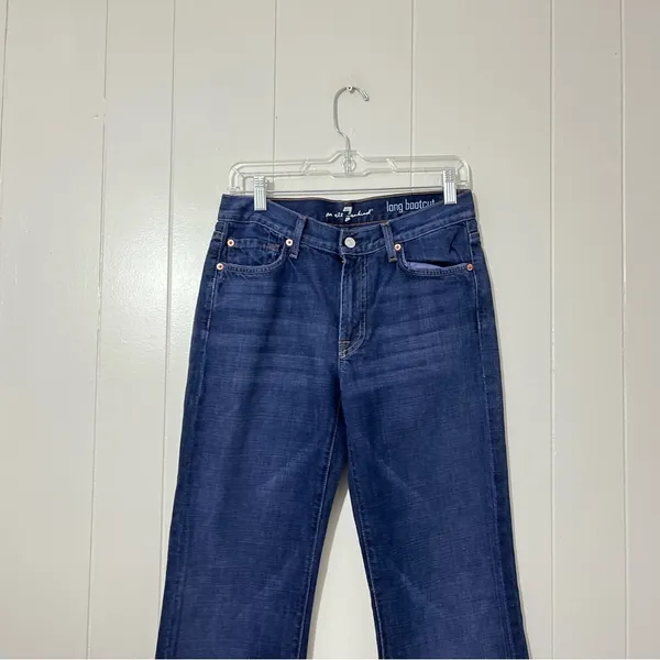 7 For All Mankind Long Bootcut Jeans Women’s 29 Blue 34.5” Inseam - Image 3