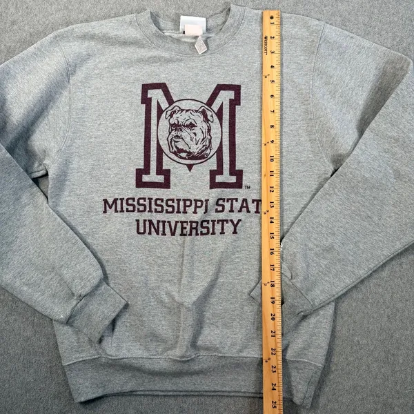 Mississippi State University Bulldogs Champion Crewneck Sweatshirt Size Small - Image 7