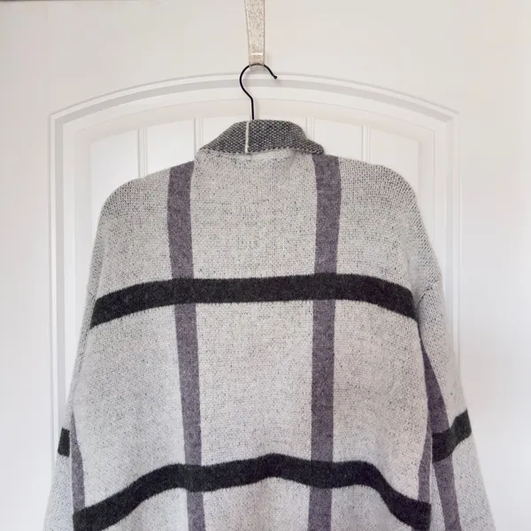 Cyrus Women’s Medium Gray ‎Open Front long Coatigan Cabincore Preppy Cottagecore - Image 9