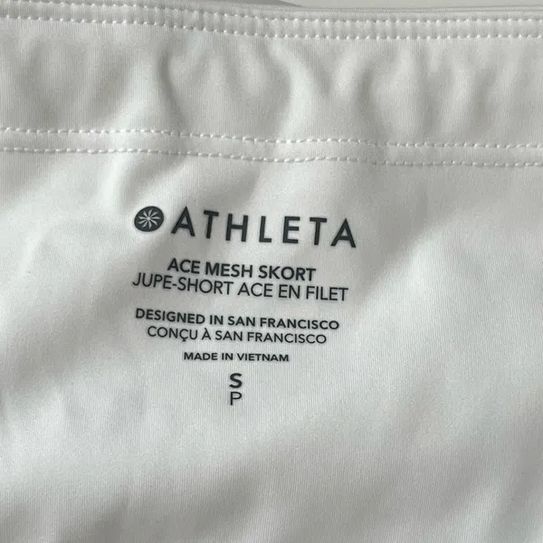 Athleta Ace mesh tennis golf skort white Small - Image 8