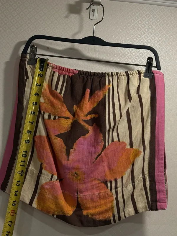 NWT Free People Tropical Floral Zebra Stripe Off Shoulder Boho Top Size Small - Image 7