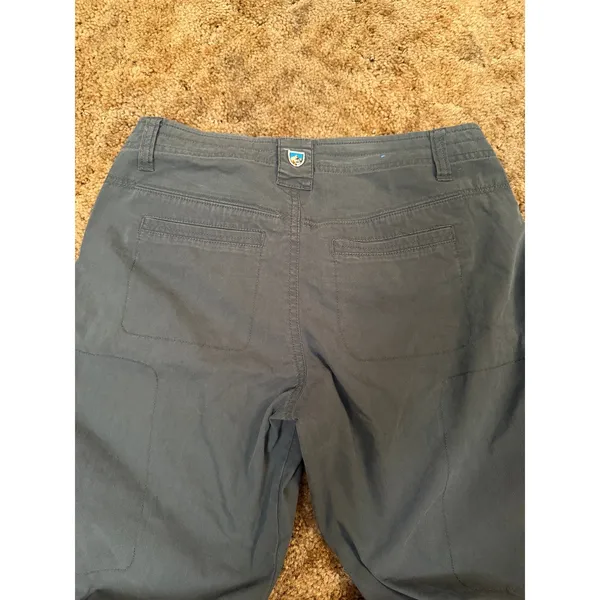 KUHL Women’s Spire Roll-Up Convertible Hiking Pants Gray Charcoal Gorpcore - Image 5