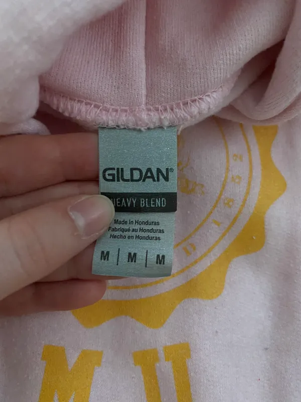 Gildan Phi Mu Pink Fleece Hoodie - Image 3