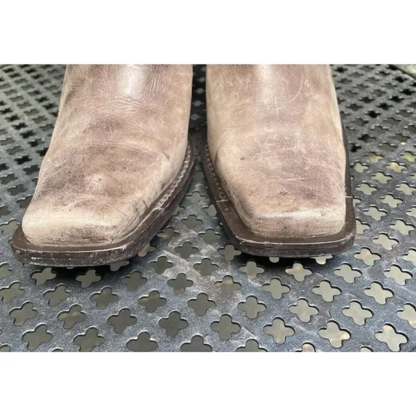 Diba Nubuck Leather Mid Calf Square Toe Western Boots Distressed Boho Festival 9 - Image 8