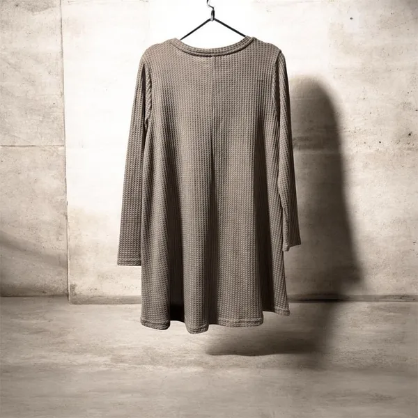 Umgee Taupe Embroidered Tunic Dress - Image 2