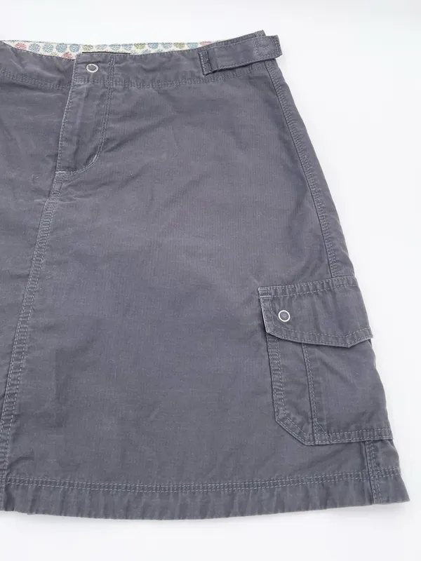 Horny Toad Cargo Skort Size 2 Dark Grey Adjustable Waist Hiking Gorpcore Y2K - Image 5