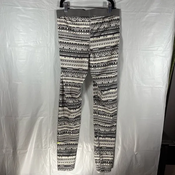 Nike Pro Hyperwarm‎ Leggings Womens Large Dri-FIT Patterned Thermal Pants Sporty - Image 3