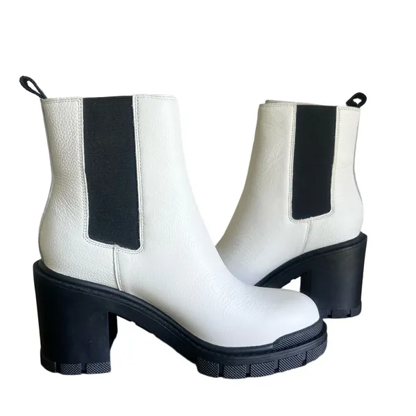 Marc Fisher LTD NEW Women's Vanlisa Ivory Combat Boot Size 7 #B1237 - Image 7