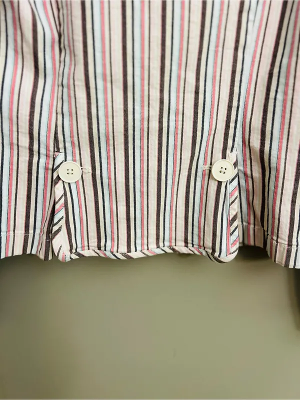 LOFT Striped Linen-Blend Blazer Jacket | Cropped Lightweight Preppy - Image 5