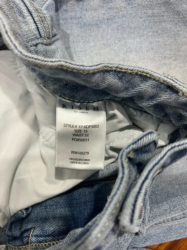 Risen High Rise Distressed Jeans - Image 9