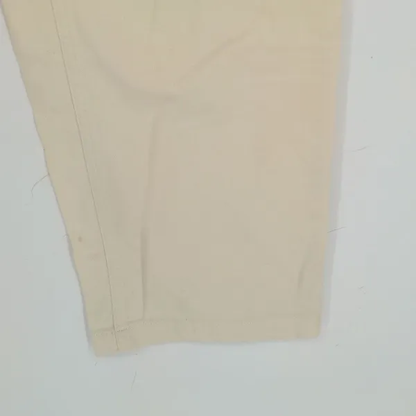 Urban Outfitters Women's High Waist Straight Leg‎ Cream Pants Size 12 Button Fly - Image 9