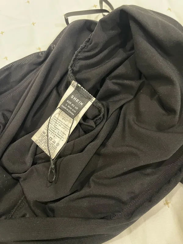 Off shoulder black top Size L - Image 5