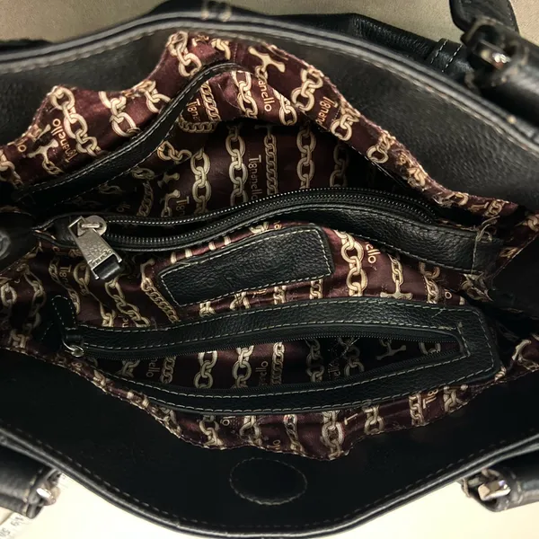 Purse Elegant Black Leather Handbag-B is for BEAUTY! Like new TIGNANELLO-quality - Image 8