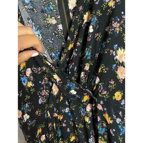 Wild Fable Floral Crop Jumpsuit Short Sleeve Size Large NWOT - Image 4