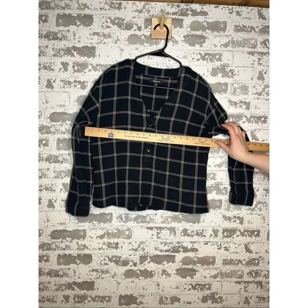 Madewell | women plaid cotton blouse - Image 6