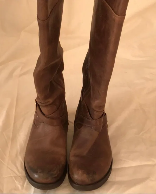 Steve Madden brown leather boots - Image 3