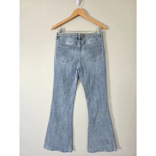 PTCL Flared Blue Jeans Distressed Size 29‎ Stretch Nordstrom NWT - Image 4