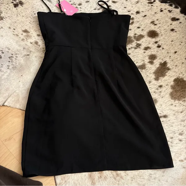 AMANDA UPRICHARD Isabel Dress in Black Rose Y2K Mini‎ NWT - Image 8