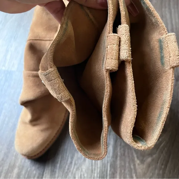UGG Tan Heeled Suede Boots - Image 13