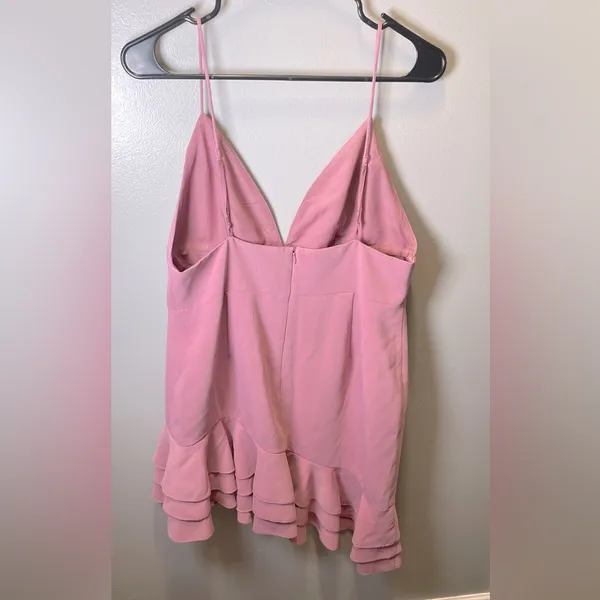 C/MEO‎ Collection Women Temptation Ruffle Hem A-Line Mulberry Pink Dress Size XL - Image 6