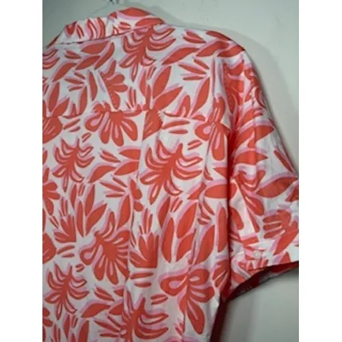 MICHELLE MCDOWELL Dani Shirt Dress NEW Orange Pink‎ Floral Button Front Resort - Image 6