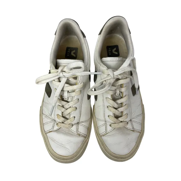 VEJA Campo Women's White Leather Round Toe Lace Up Low Top Sneakers Shoes Sz 8.5 - Image 2