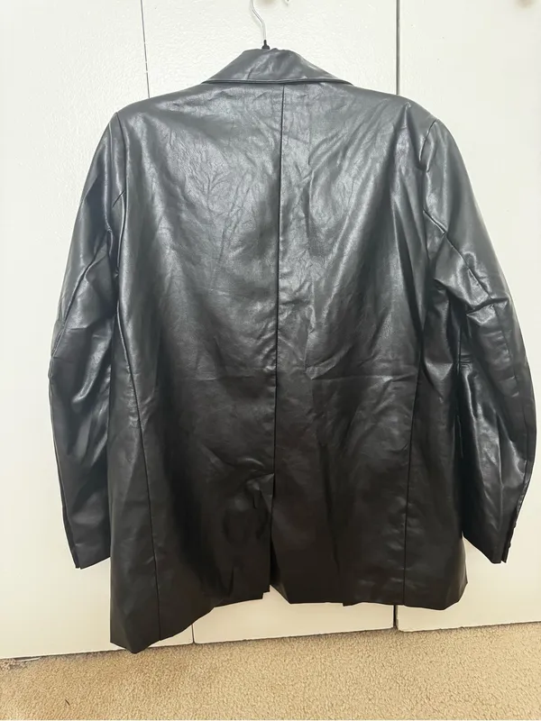 Princess Polly Faux Leather Blazer - Image 4