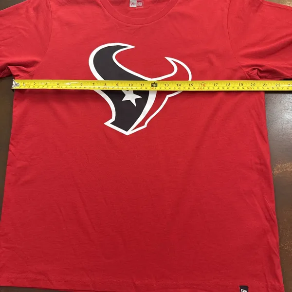 NFL Football Houston Texans Red battle fan sportswear Fan T-shirt New Era Women - Image 5