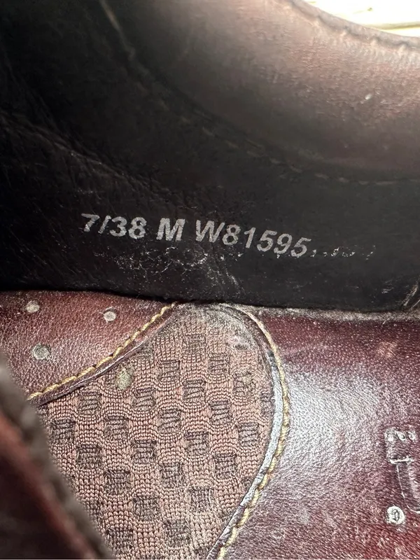 Born Dark Brown Lace Up Leather Oxfords, Size 7 (EU 38) - Image 7