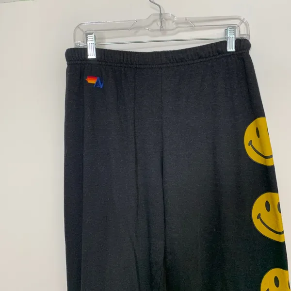 Aviator Nation Smiley 2 Sweatpant Pull On Pants Jogger Womens XL - Image 8