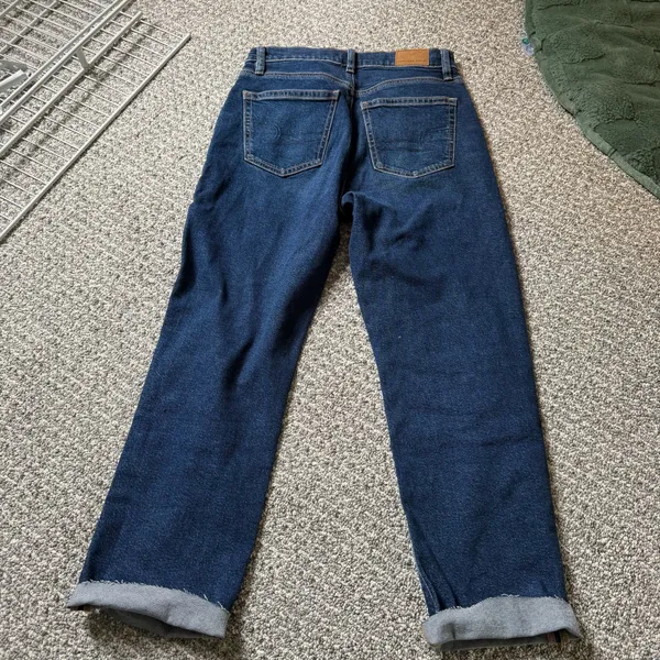 American Eagle Outfitters Super High Rise Straight Jeans - Image 4
